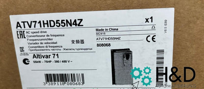 ATV71HD55N4Z Schneider Electric frequency converter ATV71, 55kW 75HP, 480V, EMC filter