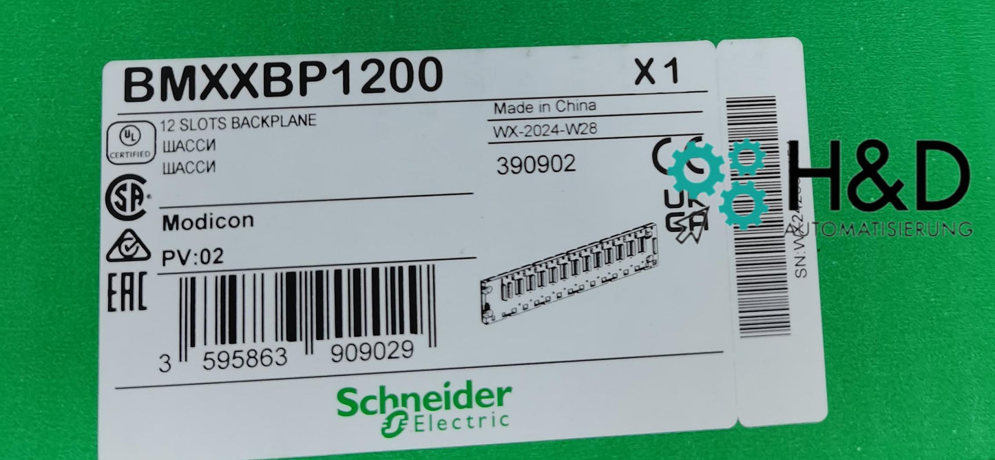 BMXXBP1200   Schneider Electric  Modicon M340    New and Sealed