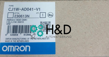 Omron CJ1W-AD041-V1 Analog Input Module – 4 Channels, 13 Bit, 1 ms, Screw Terminal
