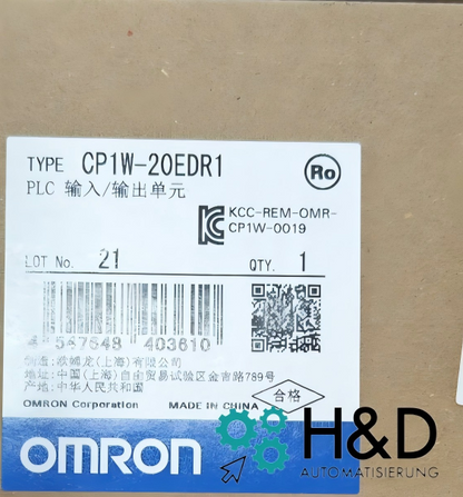 Omron CP1W‑20EDR1 moduł rozszerzeń | 20 wejść cyfrowych | Solidna automatyka