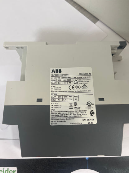 ABB PSR25-600-70 Softstarter 25A 208-600V AC 11kW Neu & versiegelt