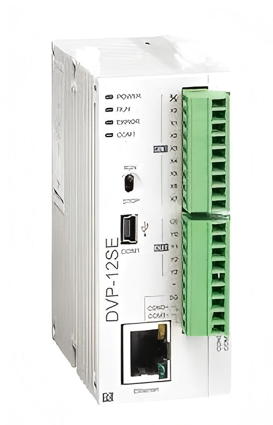 Delta DVP12SE11R PLC | DVP-SE Series, 24V, 12K Words, 16k Steps, 256 I/Os