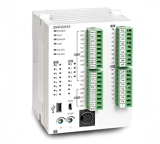 Delta DVP28SV11T2 PLC CPU | DVP-SV Series, 24V, 12K Words, 30k Steps, 256 I/Os