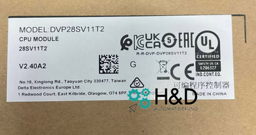 Delta DVP28SV11T2 CPU PLC | Serie DVP-SV, 24V, 12K Palabras, 30k Pasos, 256 Entradas/Salidas