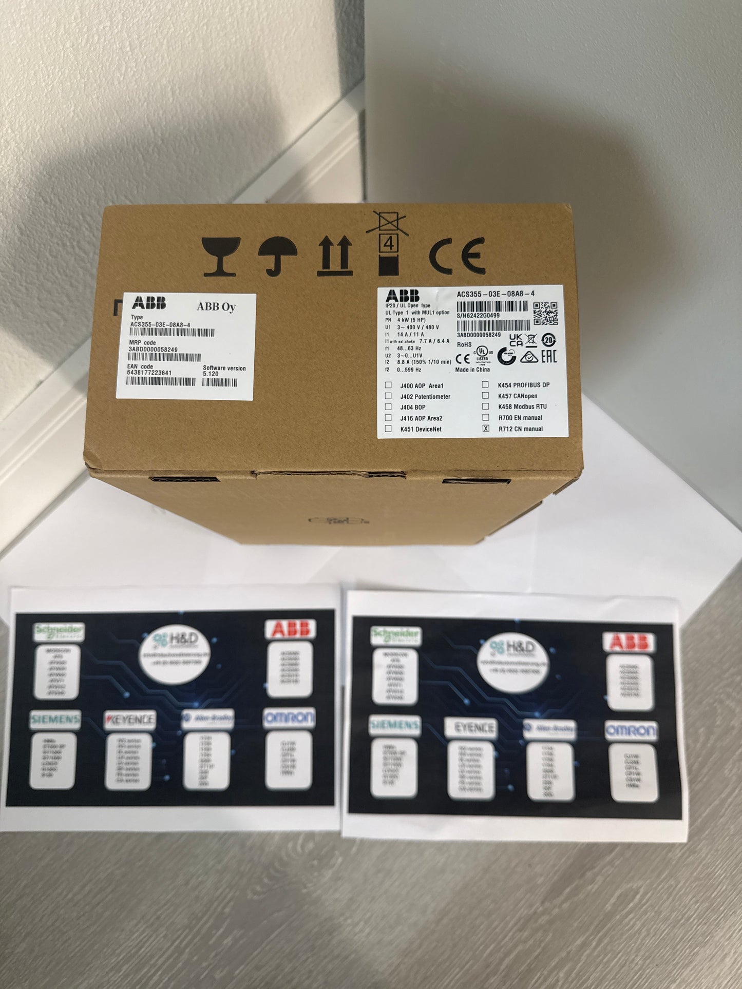 Falownik ABB ACS355-03E-08A8-4 4,0 kW