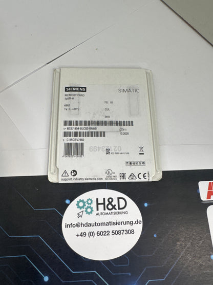 Siemens SIMATIC S7 Scheda di memoria 4 MB Flash (6ES7954-8LC03-0AA0)