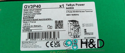 GV3P40   Schneider Electric  Motorschutzschalter, 3p, 30-40A, magnetischer Auslöser