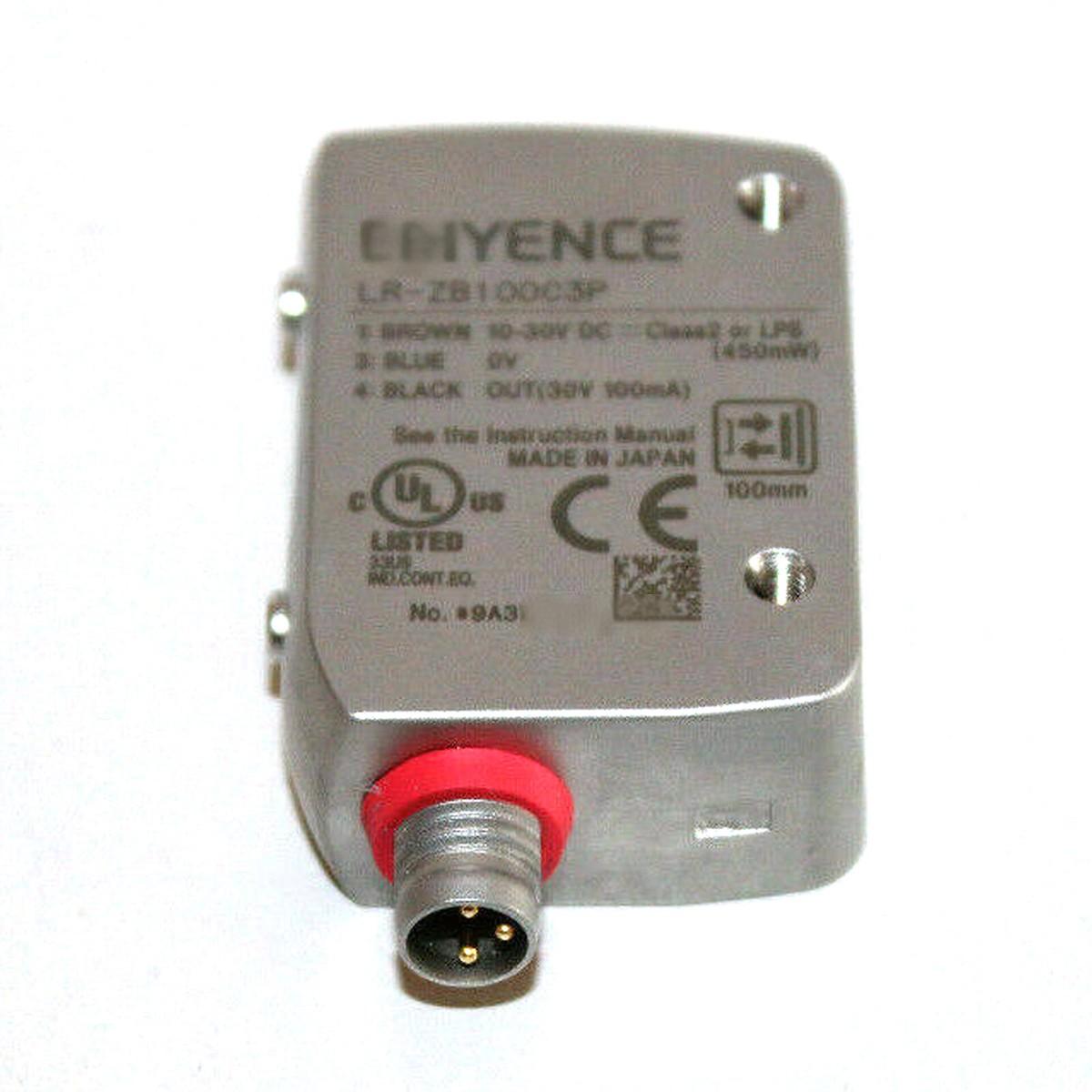 LR-ZB100C3P  Keyence CMOS-Lasersensor Rechteckig mit M8-Stecker typ, 100 mm