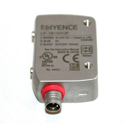 LR-ZB100C3P  Keyence CMOS-Lasersensor Rechteckig mit M8-Stecker typ, 100 mm