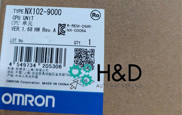 Omron NX102-9000 Sysmac NX1 CPU modulare – 5 MB programma, 33,5 MB dati, EtherCAT, EtherNet/IP