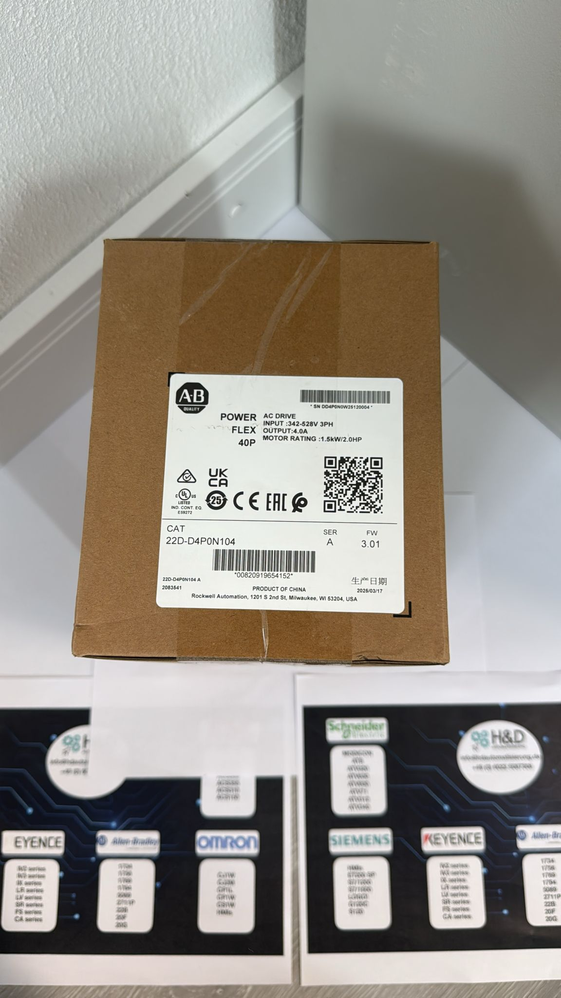 22D-D4P0N104  Allen-Bradley New and Sealed