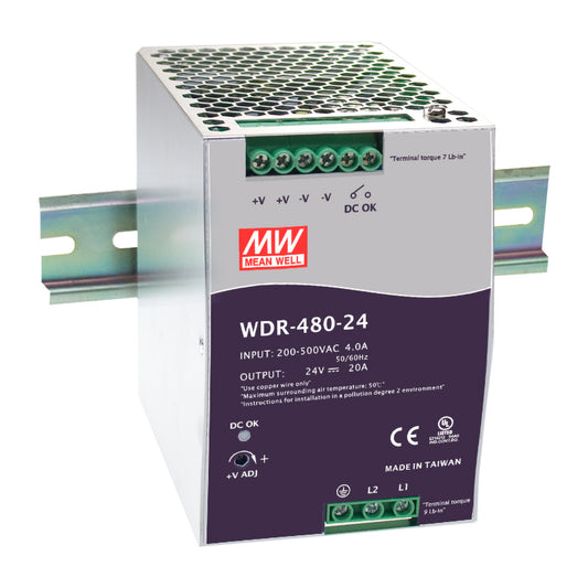 WDR-480-24 Mean Well New and Sealed