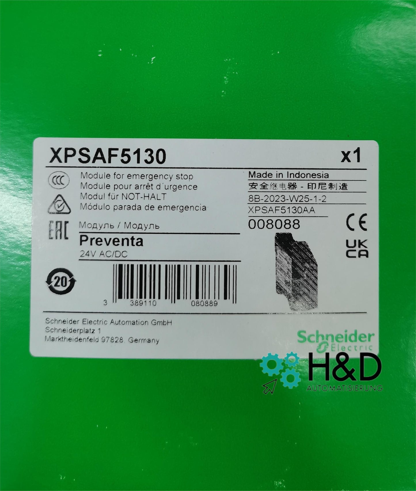 XPSAF5130   Schneider Electric  Preventa safety module  New and Sealed