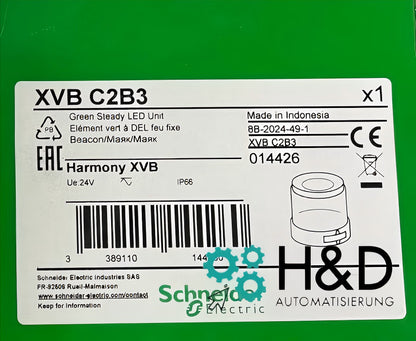 XVBC2B3 Schneider Electric elemento de luz verde luz fija