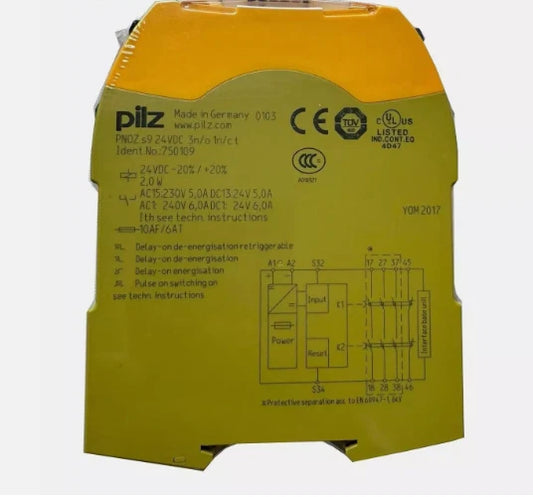 Pilz 750109 PNOZ X3 Safety Relay Module 120V AC