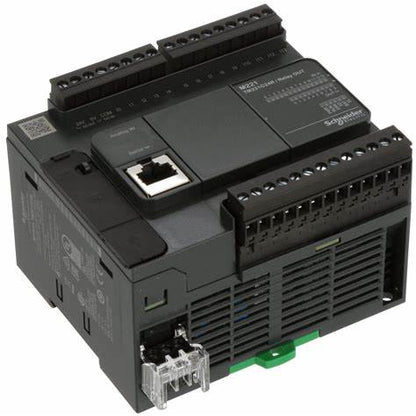Schneider Electric TM221C24R PLC Control, Modicon M221, Compact Format, 24 I/O, Modbus